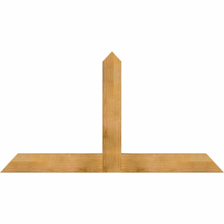 Ekena Millwork Portland Rough Sawn Timber Gable Bracket, Western Red Cedar, 72"W x 39"H x 4"D x 6"F, 13/12 Pitch GBW072X39X0406POR00RWR